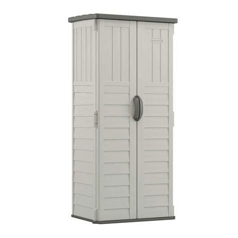 5" x 72" 22 Cubic Feet Resin Versatile Vertical Storage Shed Building for Garage, Vanilla and Stormy Gray Suncast 2 304. . Shelves for suncast bms1250